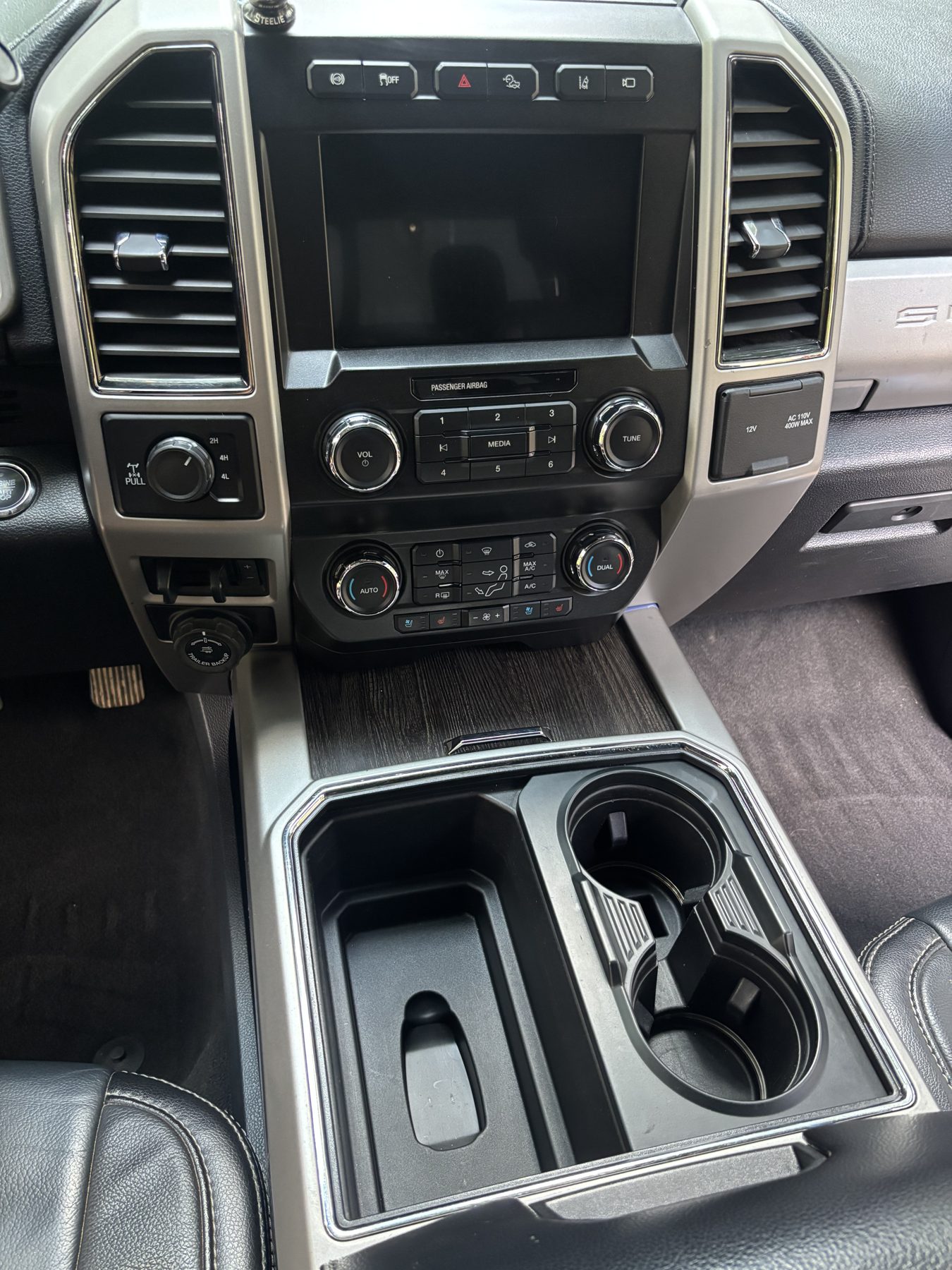 F-250 center console clean