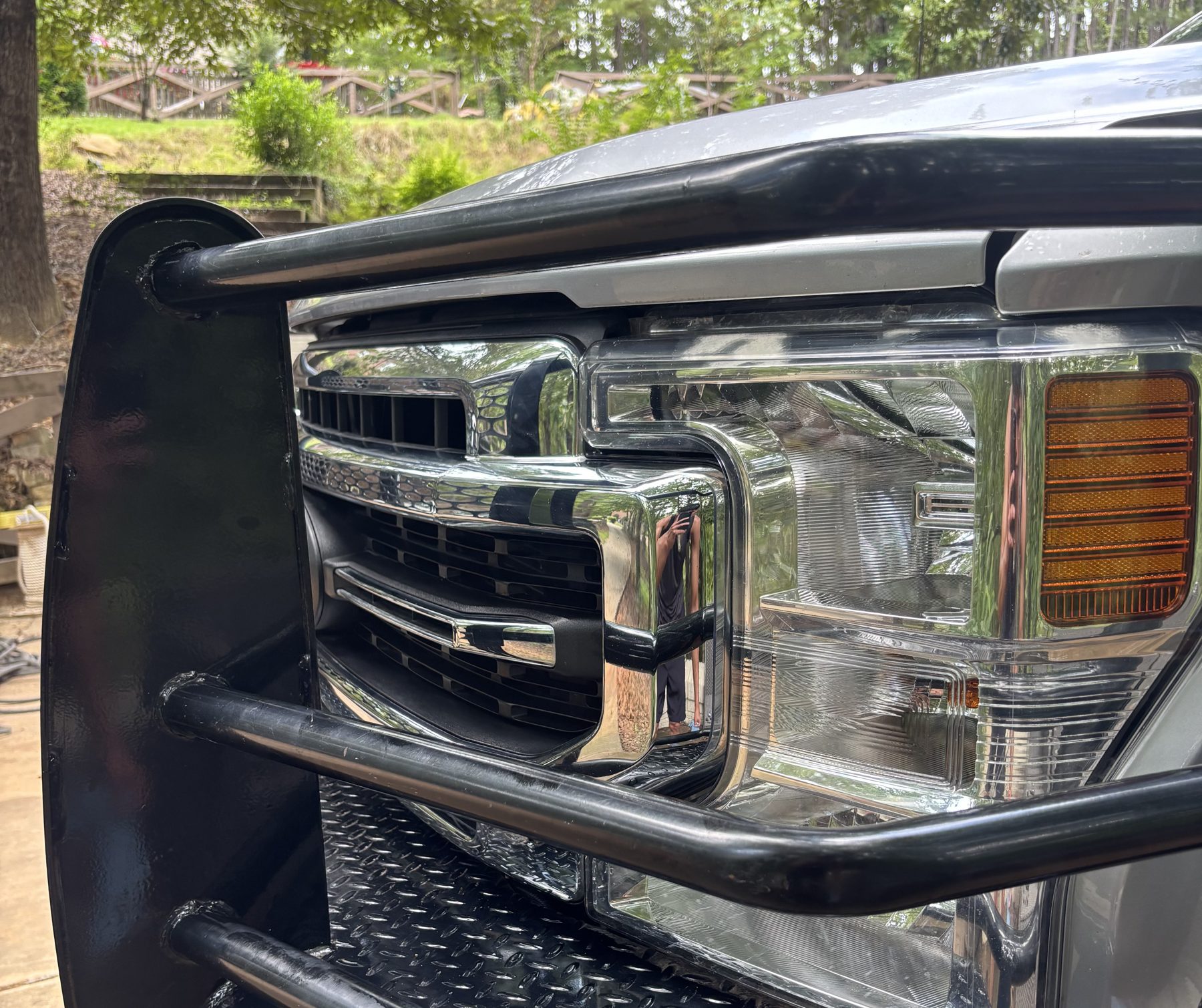 F-250 grille before