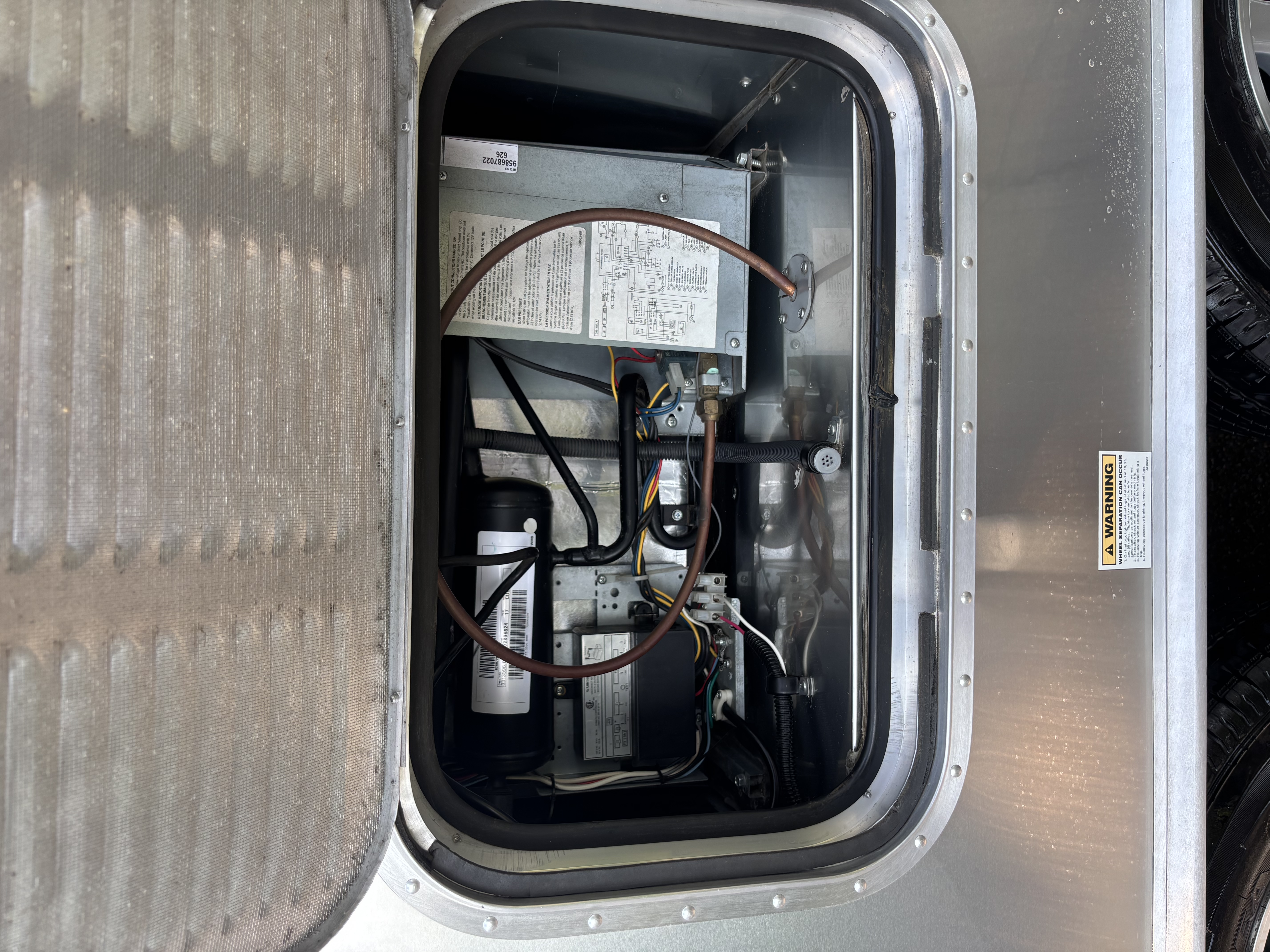 Water heater bay after