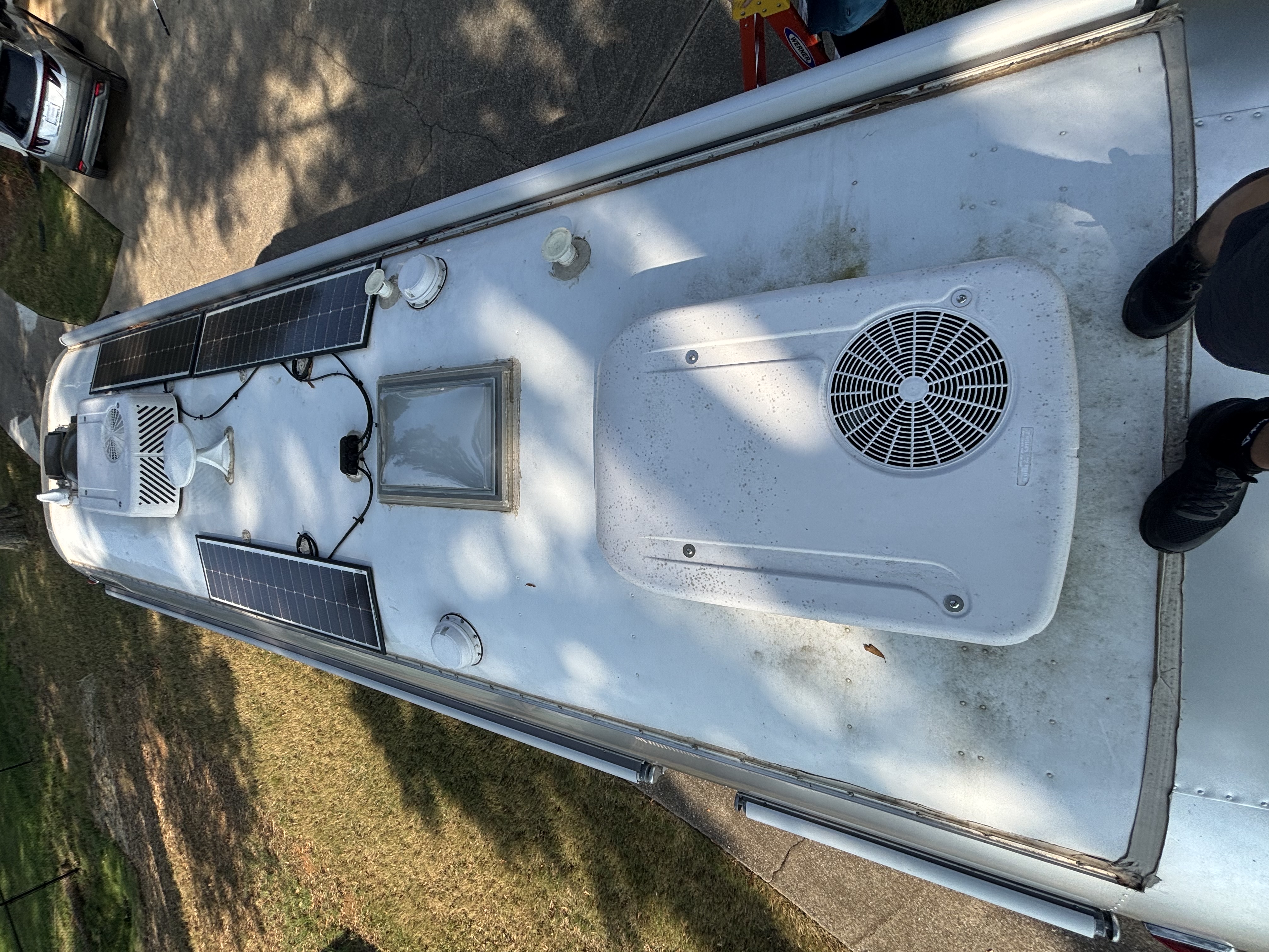 Airstream roof overview before