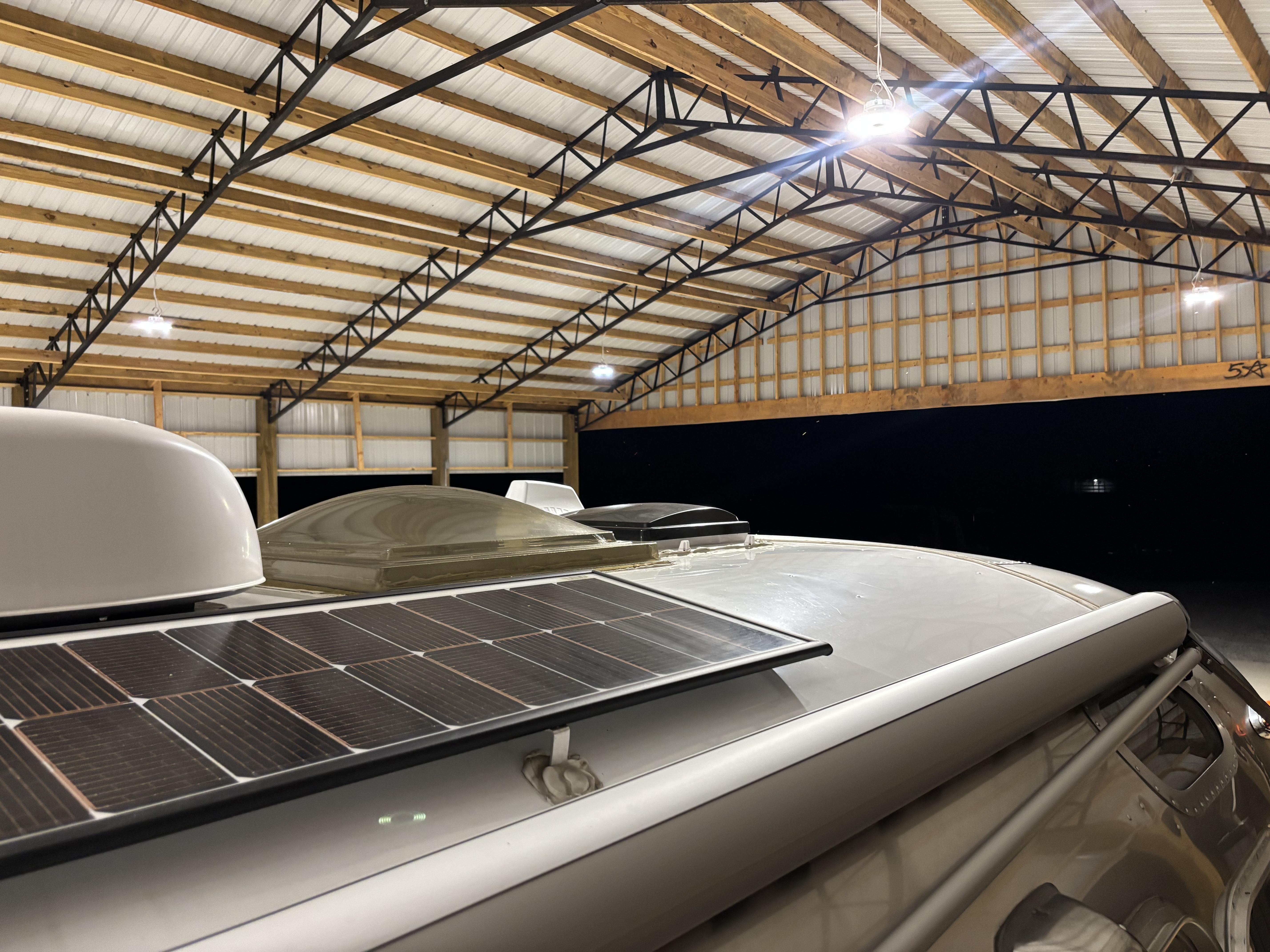 Airstream polished aluminum after